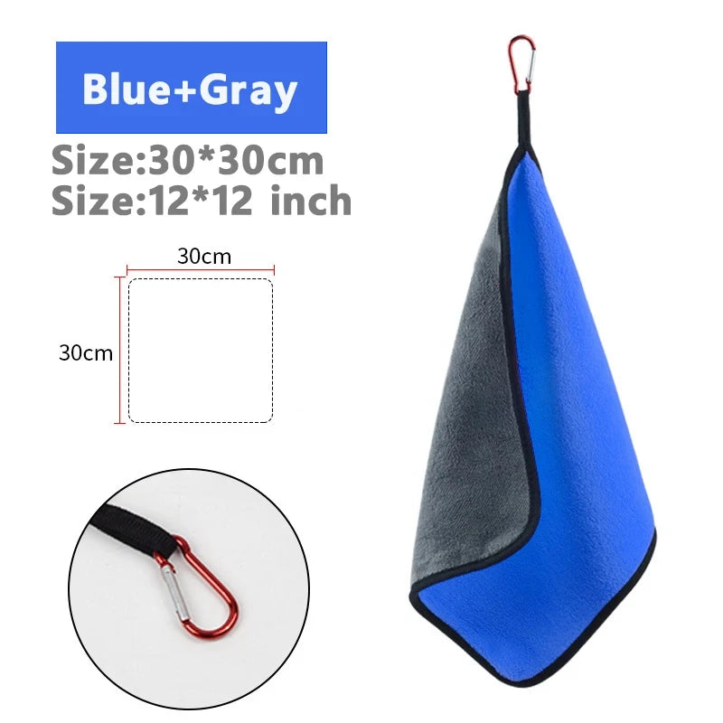 Outdoor Sports Thickening Fishing Towel Non-stick Absorbent Fishing Clothing Wipe Hands Soft Towel Fishing Accessories Equipment