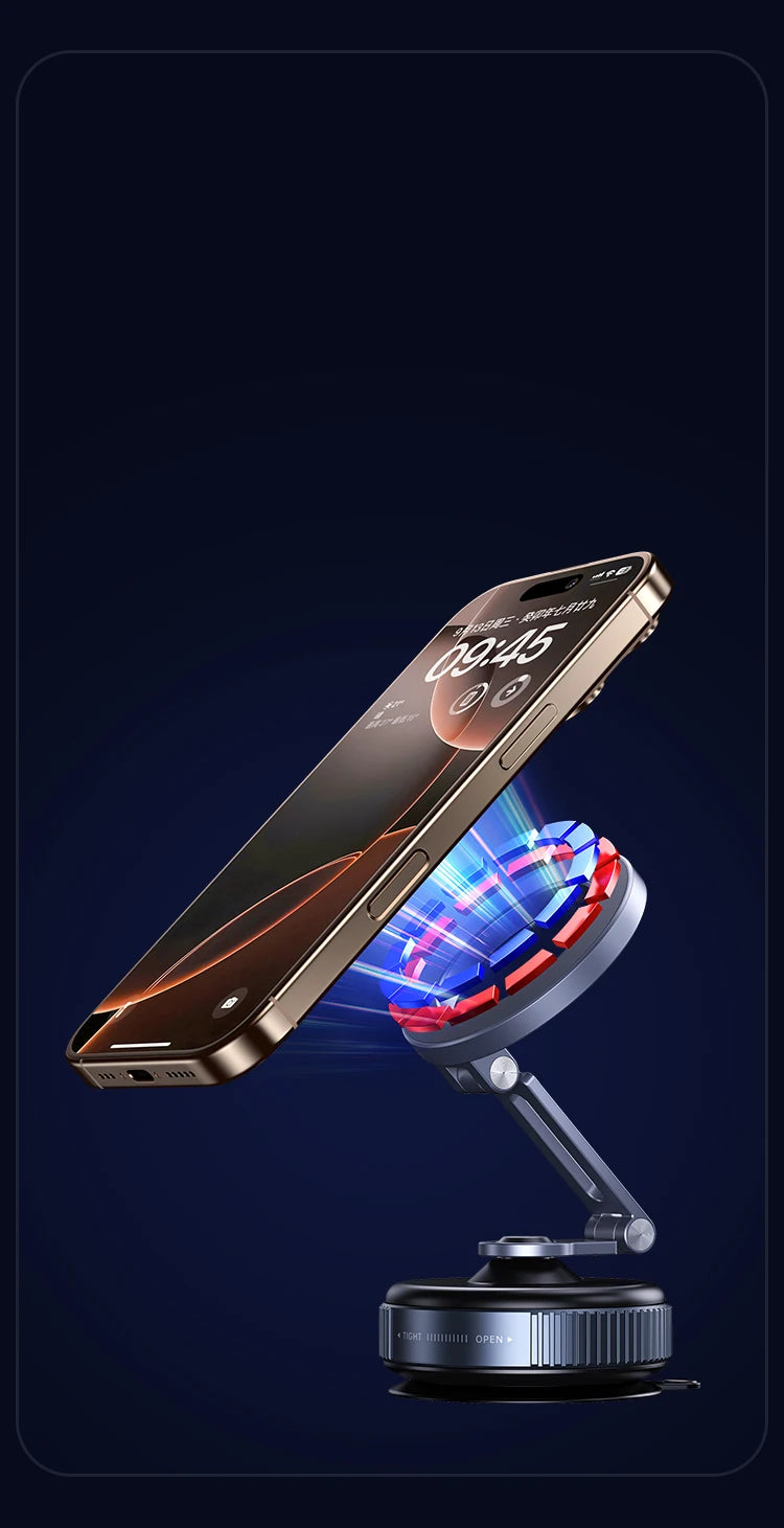 New Car Magnetic Mobile Phone Holder 360 Degree Rotation, Vacuum Adsorption, No Need To Charge, Suitable for Car Navigation