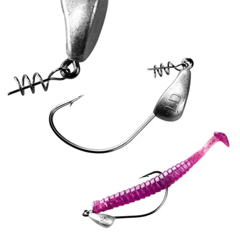 Mrlurion 3.5g 5g 7g 10g 15g 21g jig head fishing hook tackle for soft worm lure bait , with spin lock pin spinner lure hook