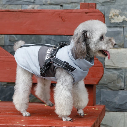 Dog Windbreaker Vest Polyester For Small And Medium Dogs With Leash Attachment