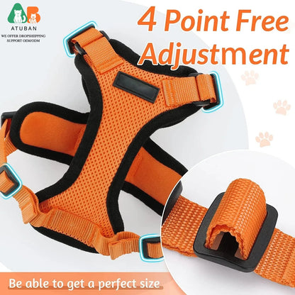 Cat Harness And Leash Set, Soft Adjustable Vest, Escape-Proof, Reflective Strips