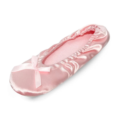 Women Ballet Flats Indoor Lightweight With Soft Foam Insole Bow Knot