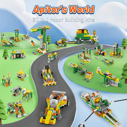 20-In-1 Programmable Robot Building Kit For Kids STEM Education
