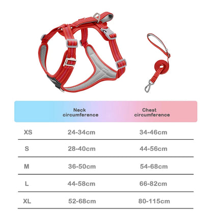 Dog Harness With Reflective Strap Vest For Medium And Large Dogs