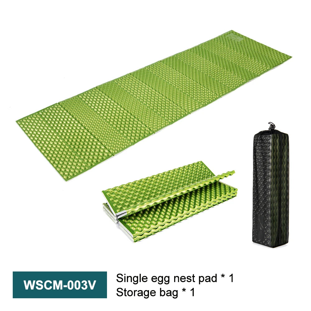 Ultralight Folding Egg Nest Camping Pad Portable Foam Sleeping Mat with Storage Bag for Outdoor Hiking Backpacking Camping