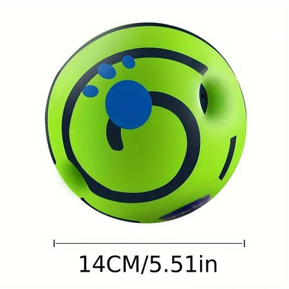 Dog Interactive Ball Toy For IQ Training Green Vinyl Ball