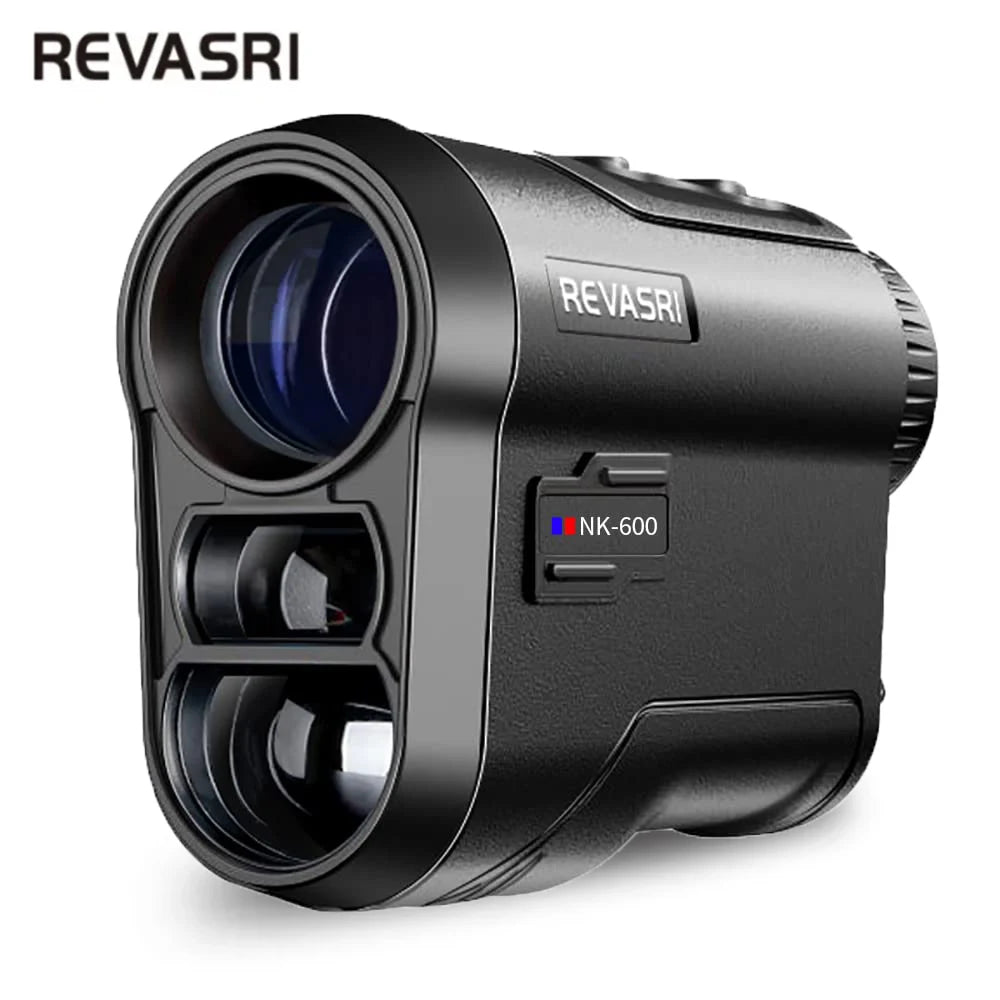 REVASRI Golf Laser Rangefinder 600M Rechargeable Battery,Slope and Flag Pole Lock Vibration for Golfing,Hunting,Survey