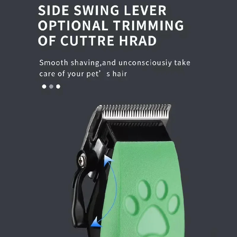 Professional Pet Hair Clippers – Rechargeable Adjustable Trimmer for Cats and Dogs