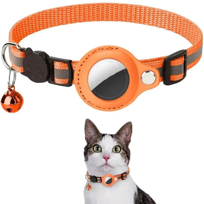 Cat GPS Tracker Collar, Waterproof, Reflective, Anti-Lost, PU Material