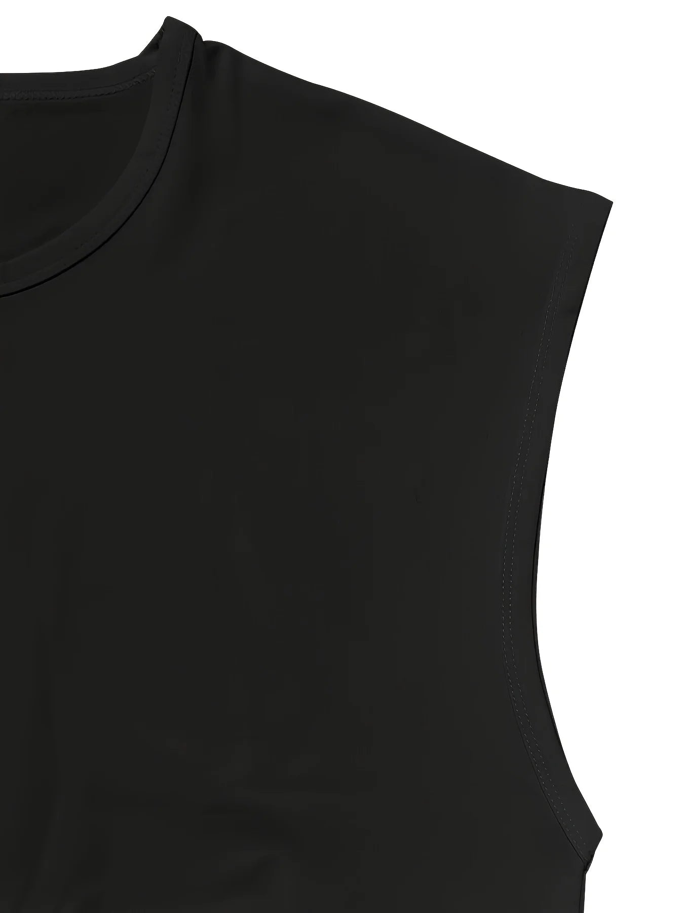 Men'S Summer Solid Color Sleeveless Tank Top Breathable Suitable for Casual Sports Versatile Style