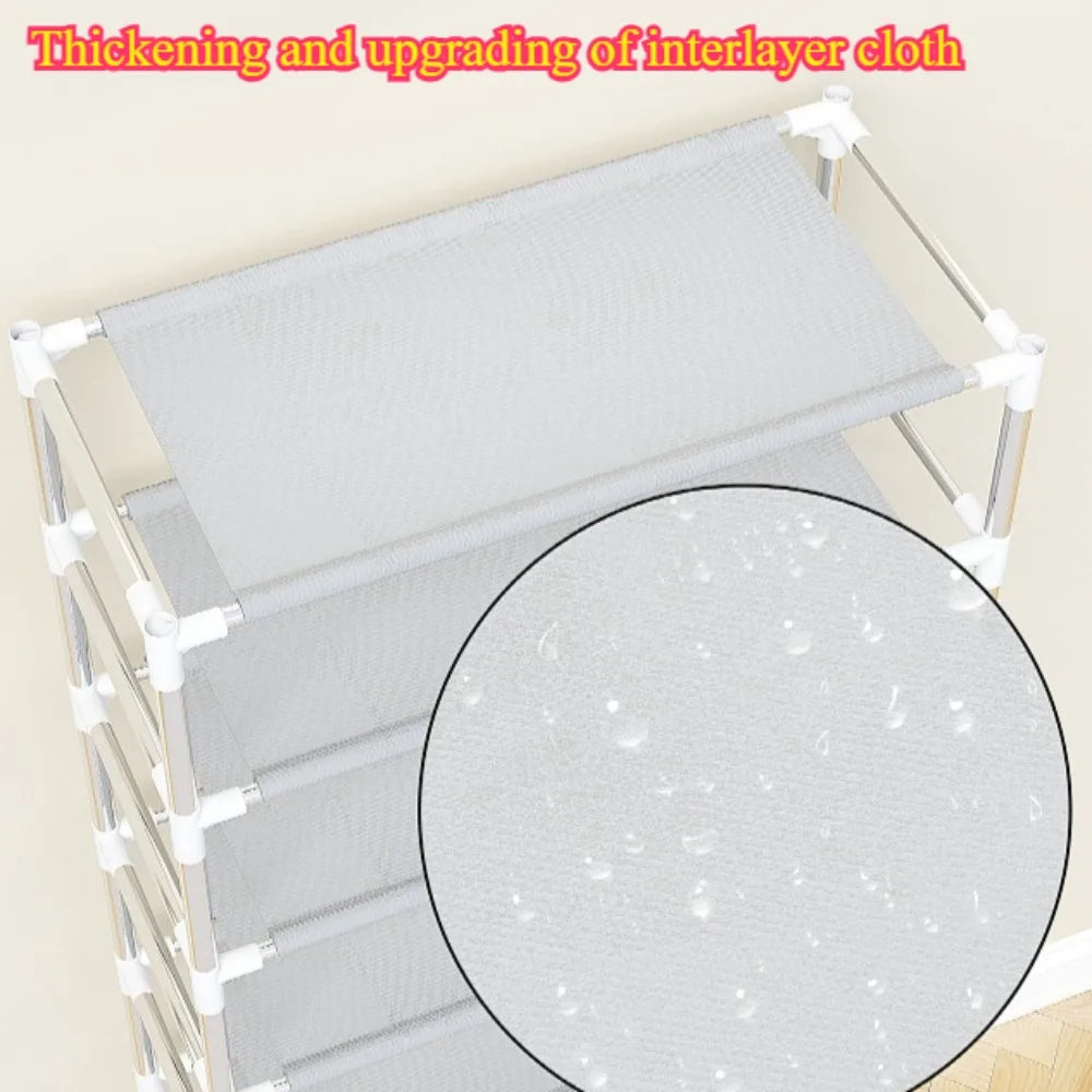 Dustproof Shoe Cabinet Economical Shoe Cabinet/simple Shoe Cabinet Entrance/space Saving Shoe Rack/storage Rack with Curtains