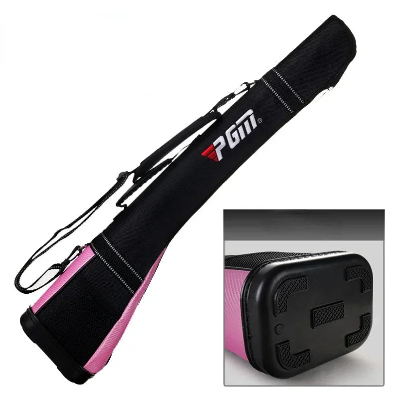 PGM  Waterproof Nylon Golf Gun Bag Protable Sunday Bag for 4~5pcs Golf Clubs Lightweight Golf Caddie Aviation Bag QIAB010