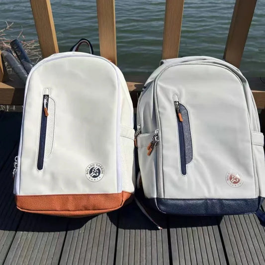 Wilson Tennis Bag Holds 2 Tennis Rackets Backpack French Open Shoulder Bag Court Racket Bag Men Women Padel Sports Backpack