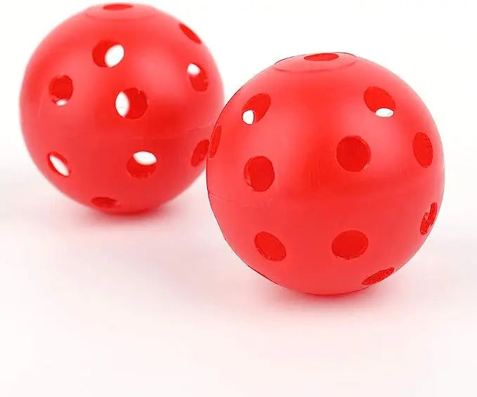 50pcs Golf Practice Ball 42mm 26 Hole Indoor Plastic Golf Ball PE Material Children's Hole Toy Ball JQ58962