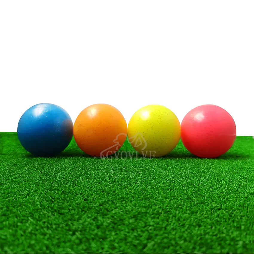 Golf Practice Balls with Aiming Line, Lightweight Golf Training Balls for Indoor and Outdoor Backyard Park Golf Ball Four Color