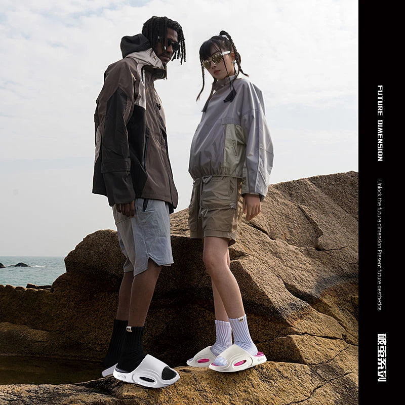 Shock Absorption Summer Slippers for Men & Women EVA Soft Bottom Thick Sole Indoor/Outdoor Slides Beach Casual Shoes Comfortable