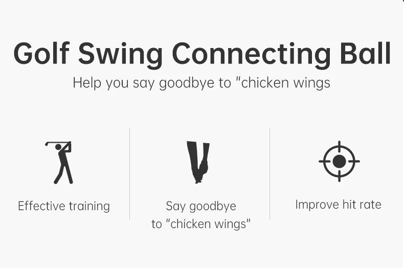 Golf swing arm posture corrector, swing training ball, swing chicken wing corrector, golf chipping accessories