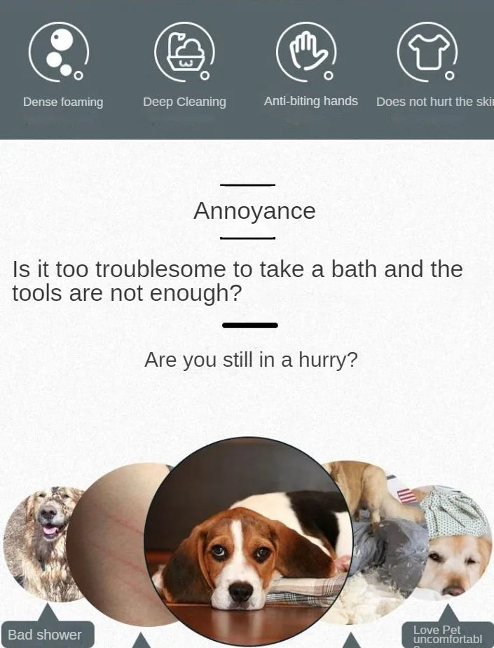 Magic Silicone Pet Bathing Gloves