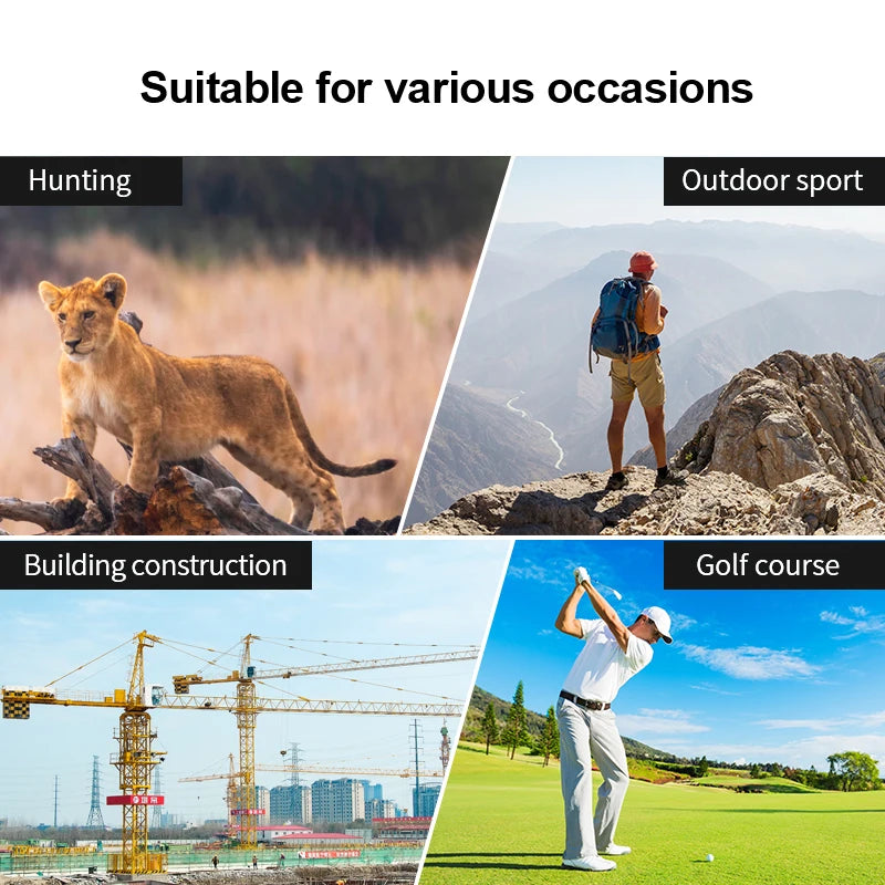 Nohawk Multifunctional Mini Golf Laser Range Finder For Hunting with Slope Compensation Rangefinder Construction Monocular