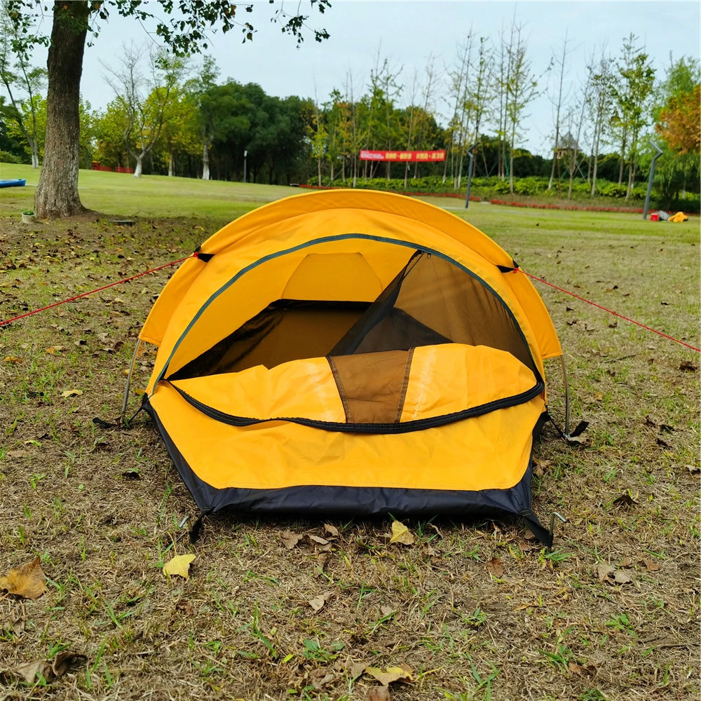 Backpacking Tent Outdoor Hiking Camping Sleeping Bag Tent Waterproof Lightweight Single Person Tent
