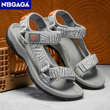 Men's Hiking Sandals Open Toe Breathable EVA Insole Travel Beach Shoes