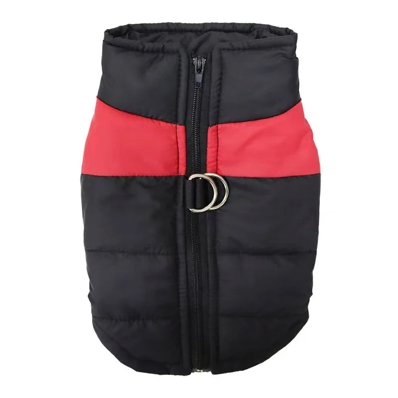 Waterproof Winter Dog Coat Padded Vest Zipper Jacket for Small Medium Large Dogs