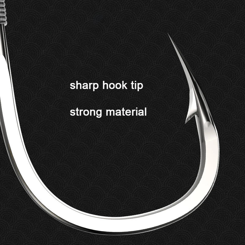10 pair Fishing Hooks With Tippet 45cm Line Set Carbon Steel Double Fishing line Hook Fish Barbed Carp Fishing