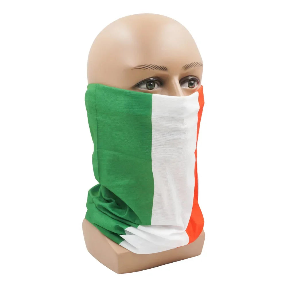 World Football Fans National Flag Face Bandanas Spain France Korea Mexico Germany Seamless Neck Gaiter Men Women Headwear Scarf