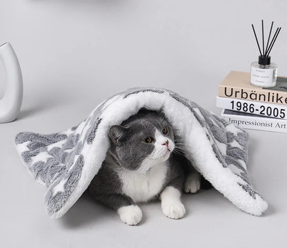 Flannel Pet Sleeping Mat Cotton Sizes XS XXL Plaid 7 Colors