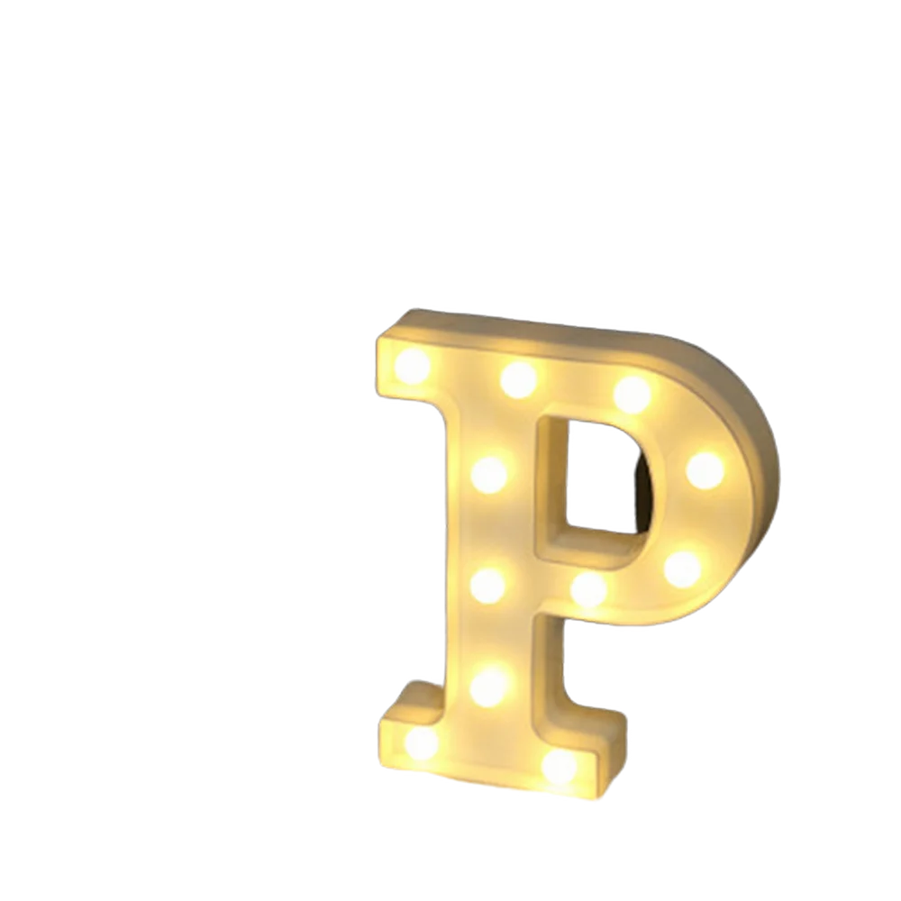 LED Letter and Number Light Set PVC Warm White Decor