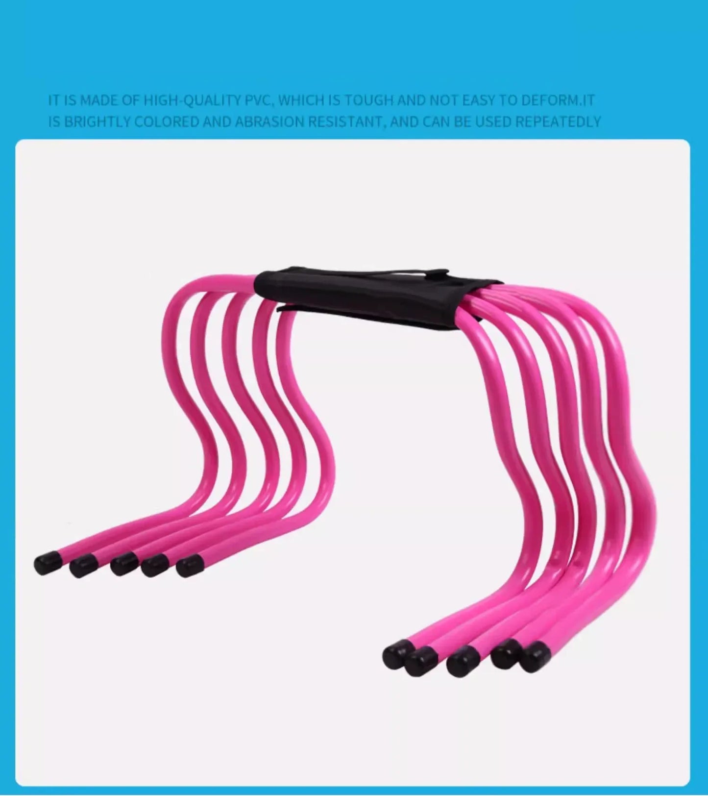 5/10/20/30Pcs 30cm Football Hurdle Portable Speed Agility Training Equipment Hurdle Ladder Safety Soccer Stable Rack