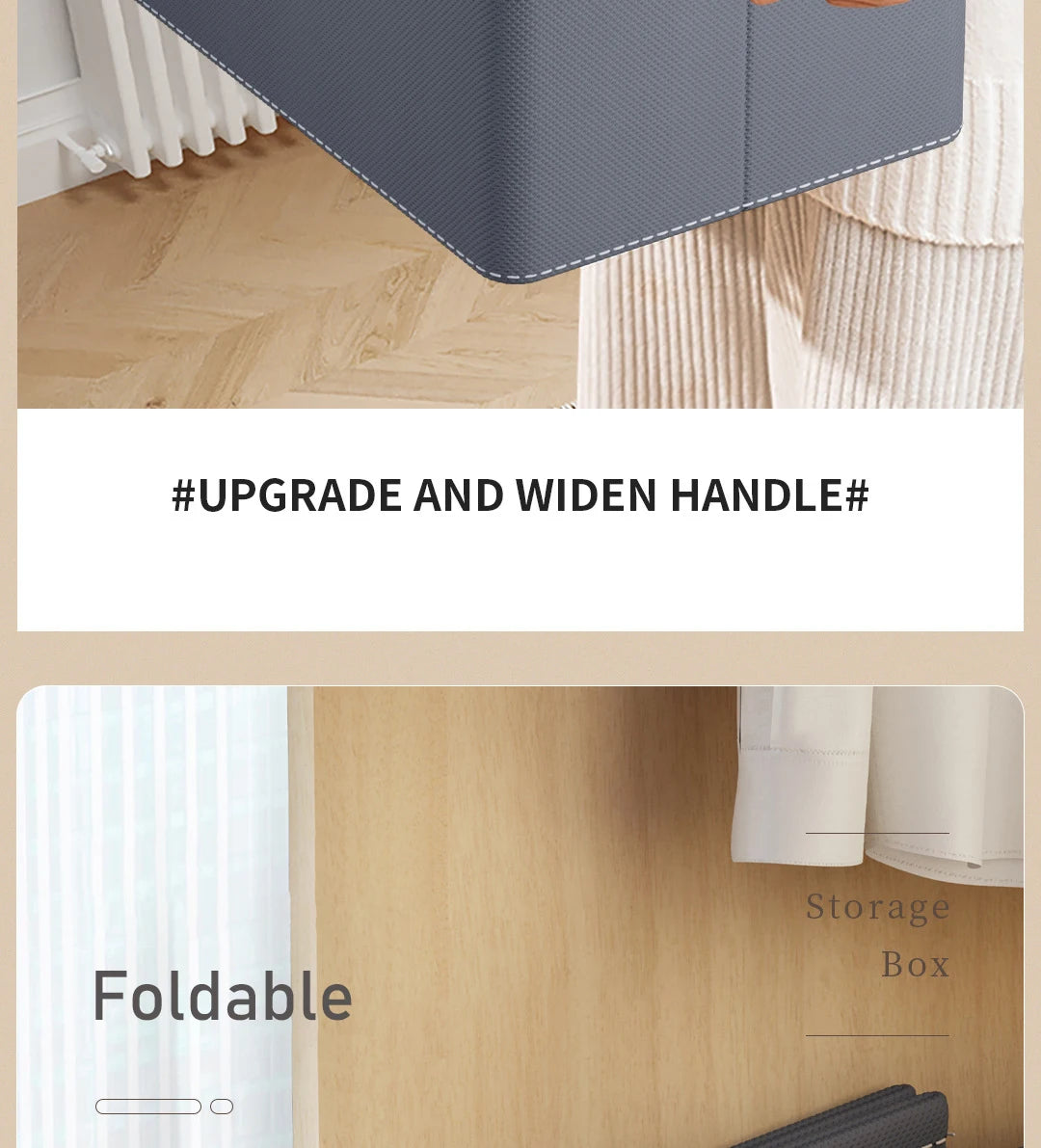 Thickened Pants Storage Box Foldable 9/7/6 Grids Organizer for Jeans Sweatshirt Shirt Wardrobe Organizers of Cabinets and Drawer