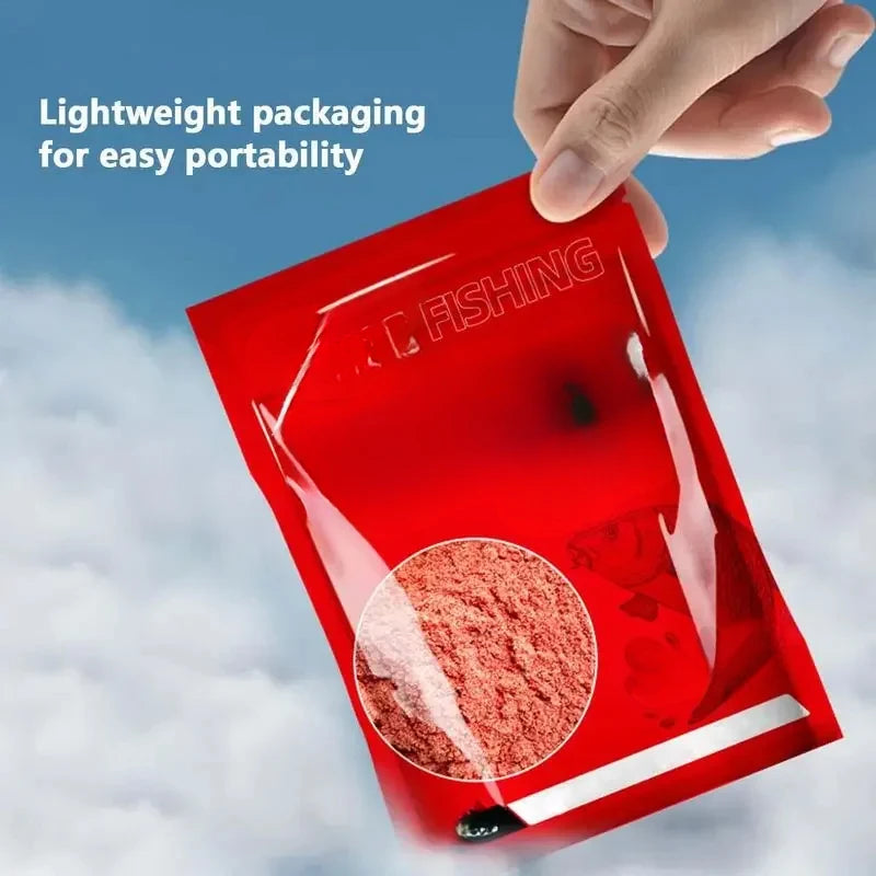 Red Worm Bait Powder Natural Highly Concentrated Fish Scent Attractant for Freshwater Fishing