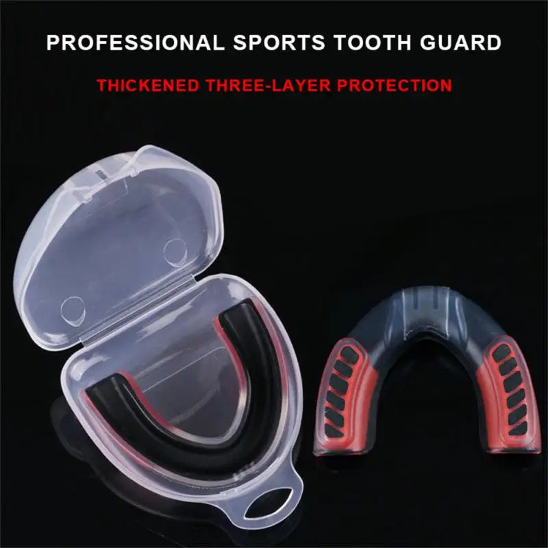 Sport Mouth Guard Teeth Protector Kids Adults Sports Mouthguard Tooth Brace Basketball Rugby Boxing Karate Appliance Trainer