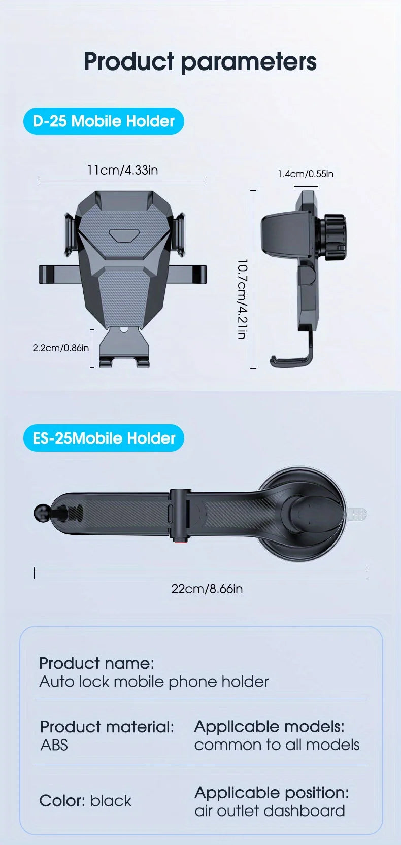 Car Phone Holder Stand Gravity Dashboard Phone Holder Universial Mobile Phone Support For iPhone 13 12 Pro Xiaomi Samsung