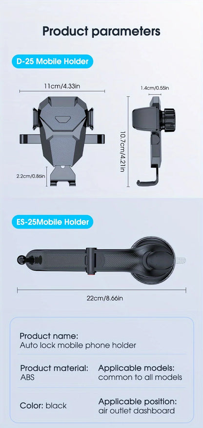 Gravity Dashboard Car Phone Holder Stand Universal Smartphone Mount