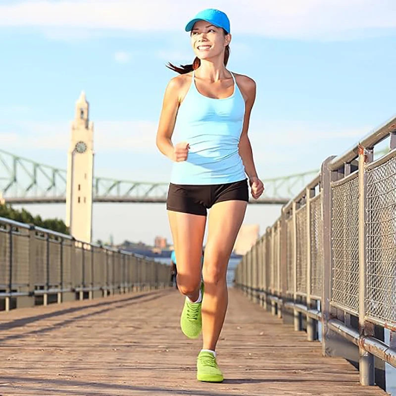 Wide-Toe Mens Walking Shoes With Breathable Mesh Microfiber