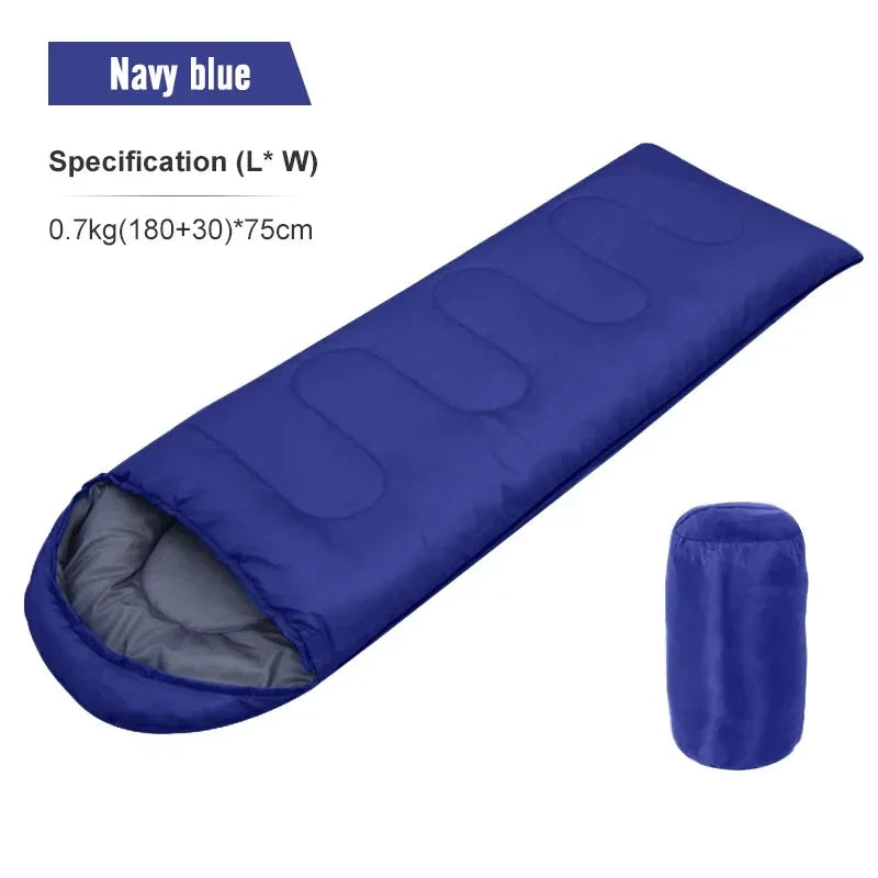 PACOONE Camping Sleeping Bag Lightweight 4 Season Warm Envelope Backpacking Outdoor Cotton Winter Sleeping Bag