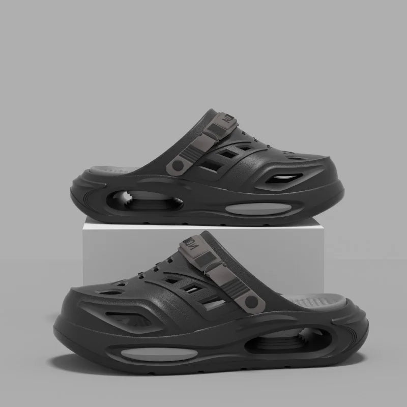 Men's Slippers With Thick Sole, Non-Slip EVA Outsole