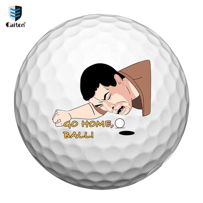 4 Pack Golf Balls Surlyn Two Piece With 4 Distinct Designs