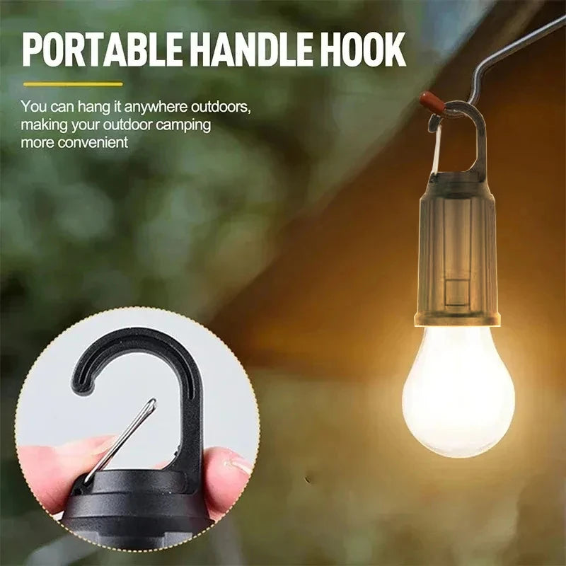 Solar Powered Camping Lamp Handheld Tungsten Filament Atmosphere Lamp