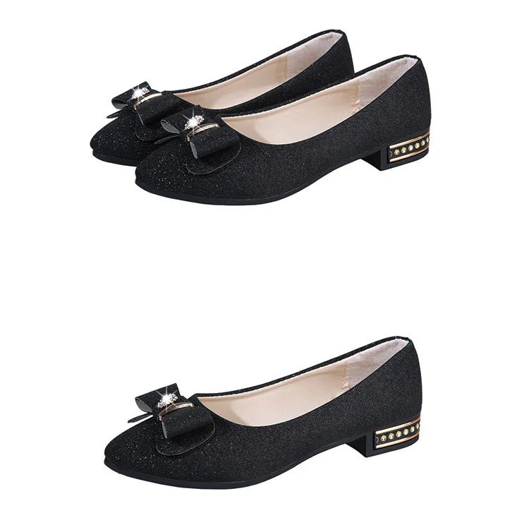 Women Flats Bowknot Single Shoes Female 2024 Spring Autumn Loafers New Fashion Sweet Flat Soft Casual Shoes Zapatos De Mujer