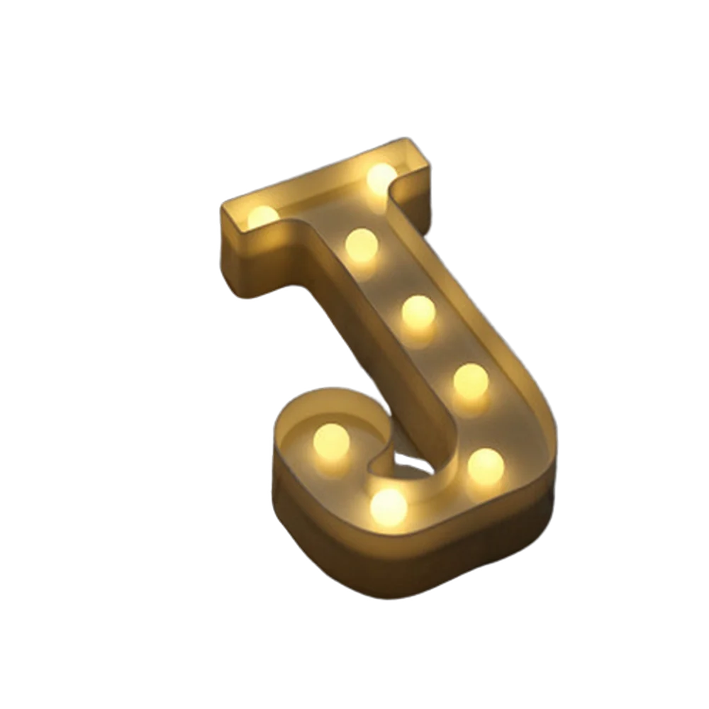 LED Letter and Number Light Set PVC Warm White Decor