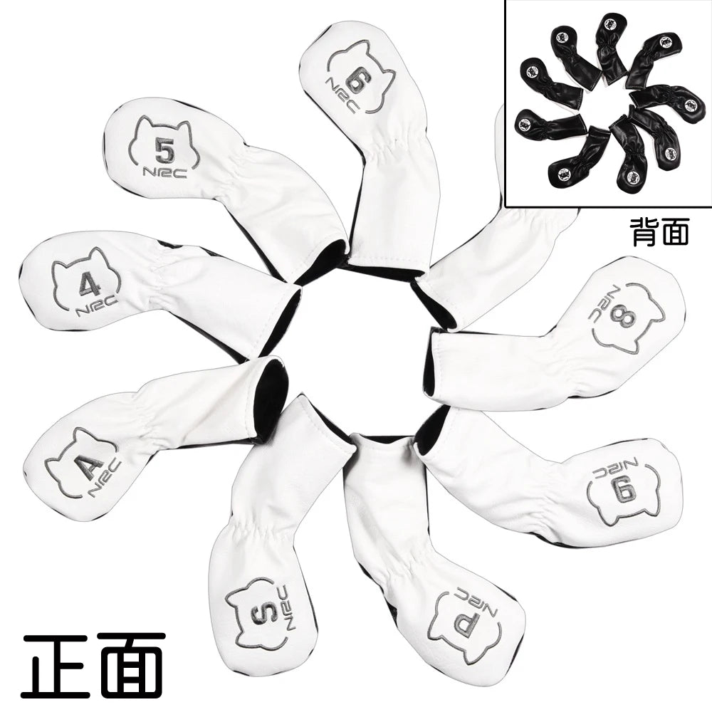 NRC Golf Club Headcovers Driver Fairway Wood Hybrid Covers Set Lovely AKITA Dog Cartoon Animal 460cc