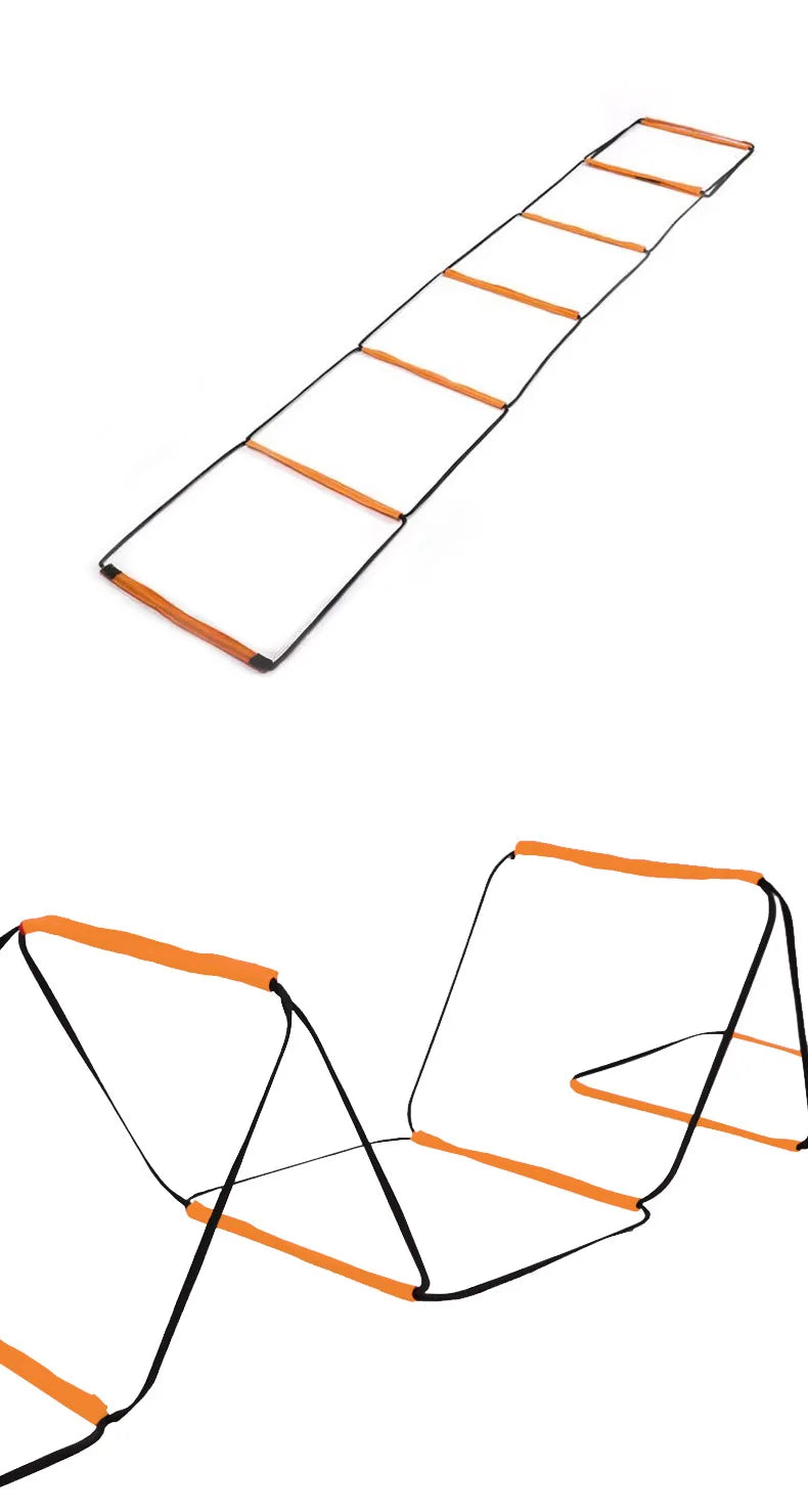 Dual-Purpose Soccer Training Jump Ladder Multifunctional Agility Ladder Speed Training Coordination Footwork Football Equipment