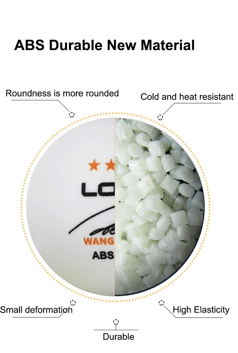 50/100PCS LOKI Table Tennis Balls 3 Star 40+ New ABS Plastic Material Ping Pong Balls with Seam Club Training Ping Pong Balls