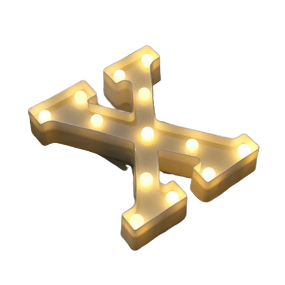 LED Letter and Number Light Set PVC Warm White Decor