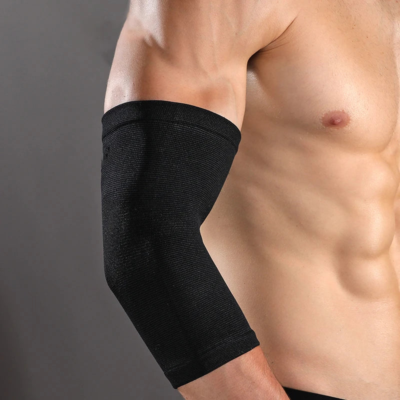 1 Pc Breathable Elbow Support Compression Elastic Arm Brace Arm Sleeve Elbow Support Elastic Gym Sport Elbow Protective