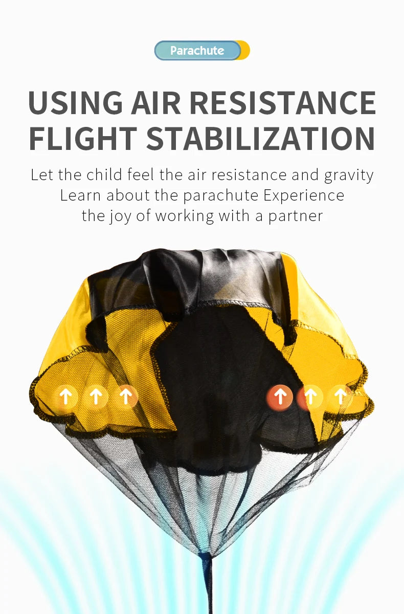 6/12PCS Parachute Toy Tangle Free Outdoor Flying Parachute Hand Throw Flying Toys for Spring Children's Day Kids Party Favors