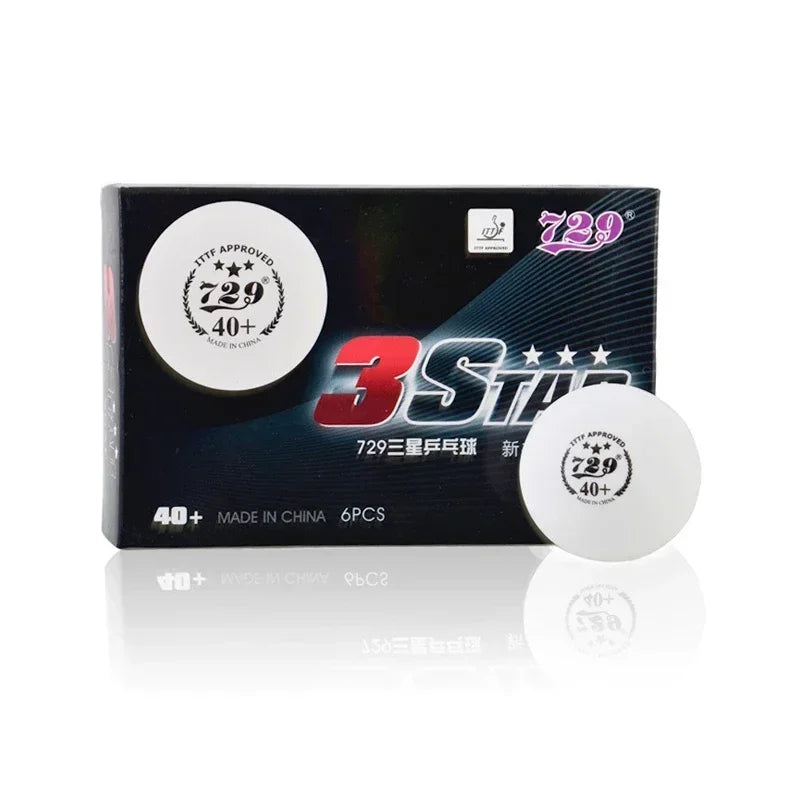 729 Friendship 3 Stars Seamless Table Tennis Ball 40+ New Material Ping Pong Balls for National Games Competition ITTF Approved